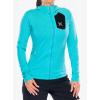 Flísová mikina dámska Montura Vertigo Power Grid Hooded Jacket - turquoise