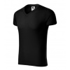 Adler Slim Fit V-neck tričko pánské černá