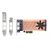 QNAP QM2 series, 2 x PCIe 2280 M.2 SSD slots, PCIe Gen3 x 4 , 2 x Intel I225LM 2.5GbE NBASE-T port QM2-2P2G2T