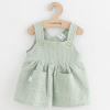 Dojčenská mušelínová suknička New Baby Comfort clothes šalviová 74 (6-9m) Zelená