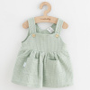 Dojčenská mušelínová suknička COMFORT CLOTHES šalviová, od značky NEW BABY 74 (6-9m)
