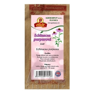 AGROKARPATY, s.r.o. Plavnica AGROKARPATY ECHINACEA PURPUROVÁ kvet bylinný čaj 1x30 g