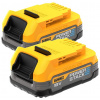DeWALT DCBP034E2 Akumulátory PowerStack XR (2x1,7Ah/18V)
