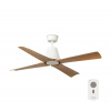 FARO Barcelona FARO 34105 - Stropný ventilátor TYPHOON M hnedá/biela pr. 130 cm IP44 + DO FA34105 + záruka 3 roky zadarmo