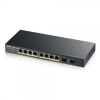 ZyXEL Zyxel GS1900-8HP v3 PoE Riadený L2 Gigabit Ethernet (10/100/1000) Podpora napájania cez Ethernet (PoE) Čierna (GS1900-8HP-EU0103F)