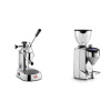 La Pavoni Europiccola Lusso + Rocket Espresso FAUSTO 2.1, chrome