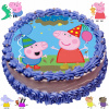 OZDOBA NA TORT Prasiatko Peppa DO 21 CM + DARČEK - NARODENINY PLNÉ RADOSTI!