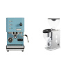 Profitec GO, blue + Rocket Espresso FAUSTINO 3.1, white
