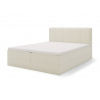 Čalúnená boxspring posteľ Silco - krémová Rozmer: 160x200