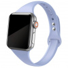 eses Slim silikónový remienok pre Apple Watch 42 mm/44 mm/45 mm/46 mm/49 mm Farba: fialová