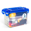 Svetelná reťaz - 50 m - farebná - 1000 LED - 220-240V - 9W - zelený kábel