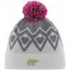 Zimná čiapka Eisbär Ziggy OS Pompon MÜ - white/graumele/pittipink uni