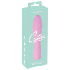 Cuties Mini 3 - nabíjateľný, vodeodolný, vrúbkovaný vibrátor (ružový)
