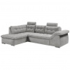 MID.YOU ROHOVÁ SEDACIA SÚPRAVA, textil, kompozitné drevo, sivá - Sedačky - 002220042801