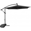 AGA MR2024 Záhradný slnečník s LED osvetlením 300 cmDark Grey - tmavosivý