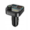 FM bluetooth vysielač do auta USB C nabíjačka PD 36W QC 3.0 TR-01