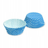 Wimex Cukrársky košíček bílo modrý s puntíky 50x30mm 40ks