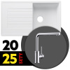 BLANCO SET 10-B 25 ZIA 5 S biela soft + MILA chróm