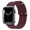 AppleKing silikónový oceánsky remienok pre Apple Watch 42mm / 41mm / 40mm / 38mm - vínový - možnosť vrátiť tovar ZADARMO do 30tich dní