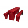 TENTino Elastický poťah na pivný set 200x50 - 200x70 cm Farba obrusu: VÍNOVÁ / CLARET