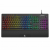 INNY Rampage Simula RGB Makro drôtová klávesnica čierna so stojanom