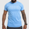 Pánske fitness tričko IRON, modré, Veľkosť XL, Farba Modrá