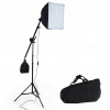 tectake 400896 štúdiové svetlo a softbox so statívom - černá
