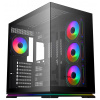 Krux skříň Atron / ATX / 4x120 mm PWM ARGB fan / USB 2.0 / USB 3.0 / USB-C / panoramatická / černá KRXD017