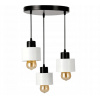LED závesná lampa LOFT - 3xE27 - CUBE WHITE