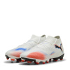 Puma King Pro Light Up Womens Artificial Ground Football Boots White/Black/Red 4 (37)