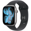 Apple Watch Series 11 Cellular 42 mm Kozmický sivý hliník s čiernym športovým remienkom – M/L MF8C4WF/A