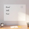 vidaXL Nástenná magnetická tabuľa biela 80x60 cm tvrdené sklo 4008638