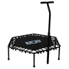 Aga FITNESS Trampolína 130 cm Čierna + madlo