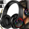 BEZDRÔTOVÉ SLÚCHADLÁ NA UŠI BLUETOOTH 5.0 MIKROFÓN RGB PODSVIETENIE