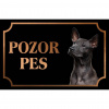 Thajský ridgeback - Kovová tabuľka POZOR PES