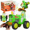 Traktor diaľkovo ovládaný pomocou RC diaľkového ovládača Tancujúci svieti Hračka Traktor AUTA