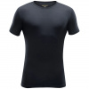 DEVOLD Pánske tričko BREEZE MERINO MAN T- SHIRT black - čierne Veľkosť: S
