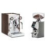 Biepi Sara PID, white/wood + Eureka Mignon Specialita Smart, CR chrome