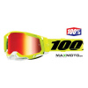Okuliare 100% RACECRAFT 2 FLUO YELLOW Prevedenie: zrkadlové sklo - červené