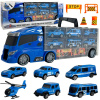 WOOPIE Transporter Truck Set 3v1 Blue Police