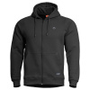 Mikina PHAETON ZIP s kapucňou ČIERNA veľ.XL
