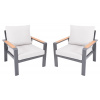 Záhradné kreslo 2 ks ROTTERDAM DUO Rojaplast