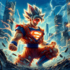 CUKROVÁ TLAČ jedlý obrázok na tortu Cukrová hmota Son Goku Superman + MENO