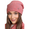 Kamea Koralová dámska štýlová zimná čiapka Kamea Eleni, Veľkosť uni, Farba koralová
