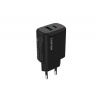Canyon OnCharge 250, univerzálna nabíjačka do steny, 1x USB-C + 1x USB-A, PD 25W, čierna CNE-CHA250-31