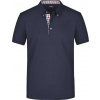 DAIBER JN 964 / Pánska polokošeľa button-down - navy/red/navy M