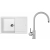 Set Sinks G13128 (dřez Amanda 780 Milk 28 + baterie Vitalia Milk 28)