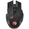 Marvo Myš M720W, 4800DPI, 2.4 [GHz], optika, 8tl., bezdrôtová, čierna, 1 ks AA, Nano prijímač, podsvietená