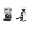 Gaggia Classic E24, stainless steel + Eureka Mignon Libra 65 All Purpose, CR white