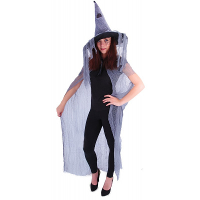 Rappa Čarodejnícky plášť s klobúkom pre dospelých/Halloween